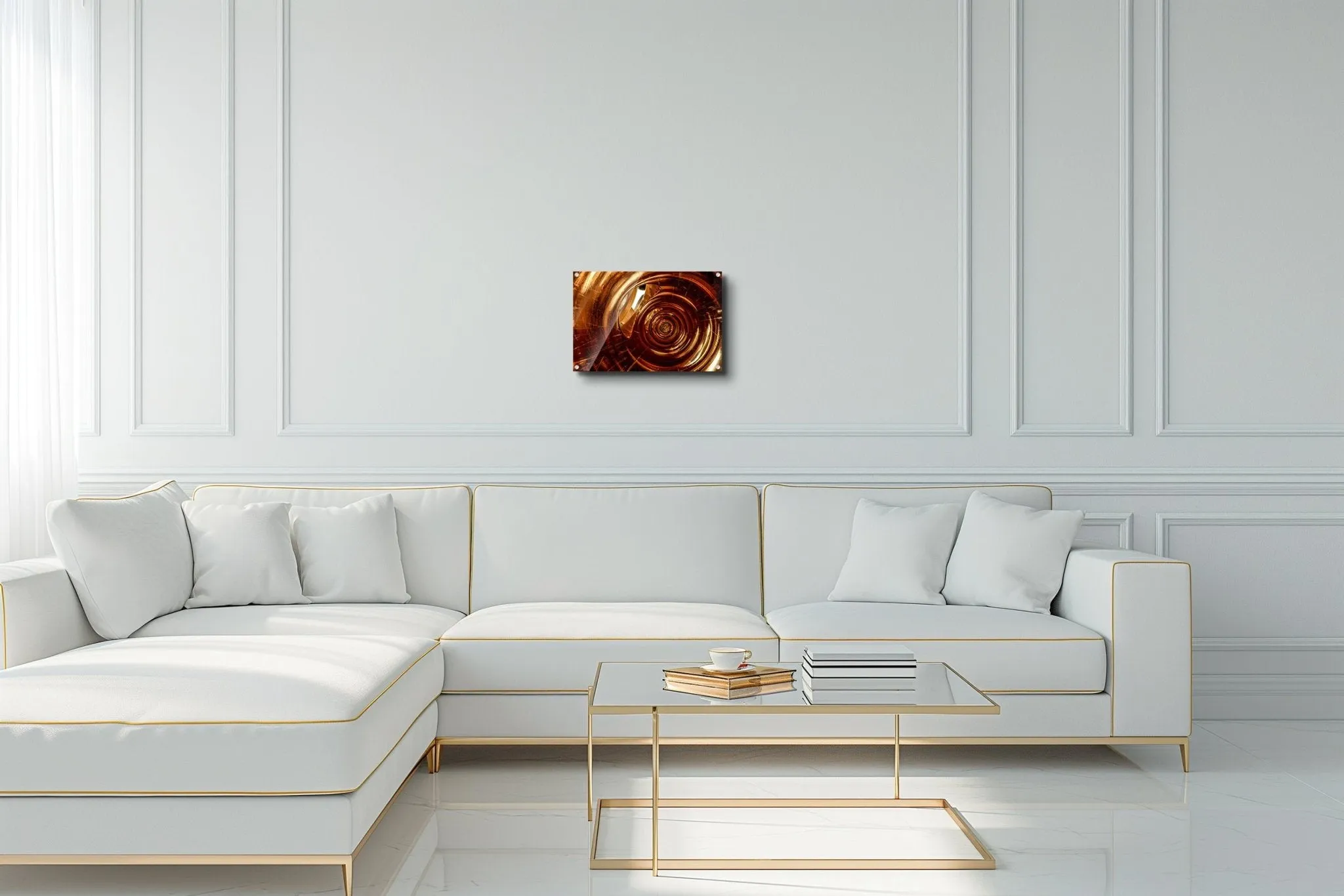 14k Burkart Elite Rose Gold Flute. Acrylic Print.