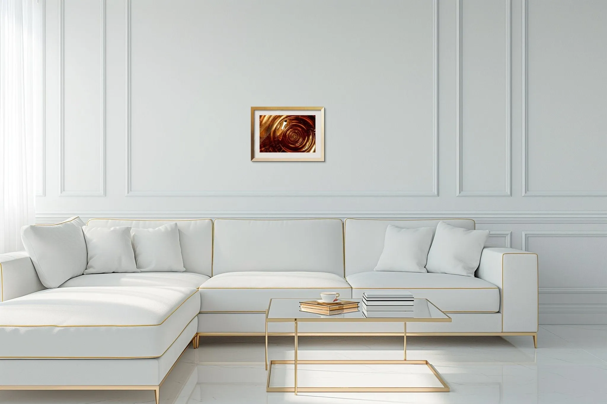 14k Burkart Elite Rose Gold Flute.  Signed Limited Edition Museum Quality Print.