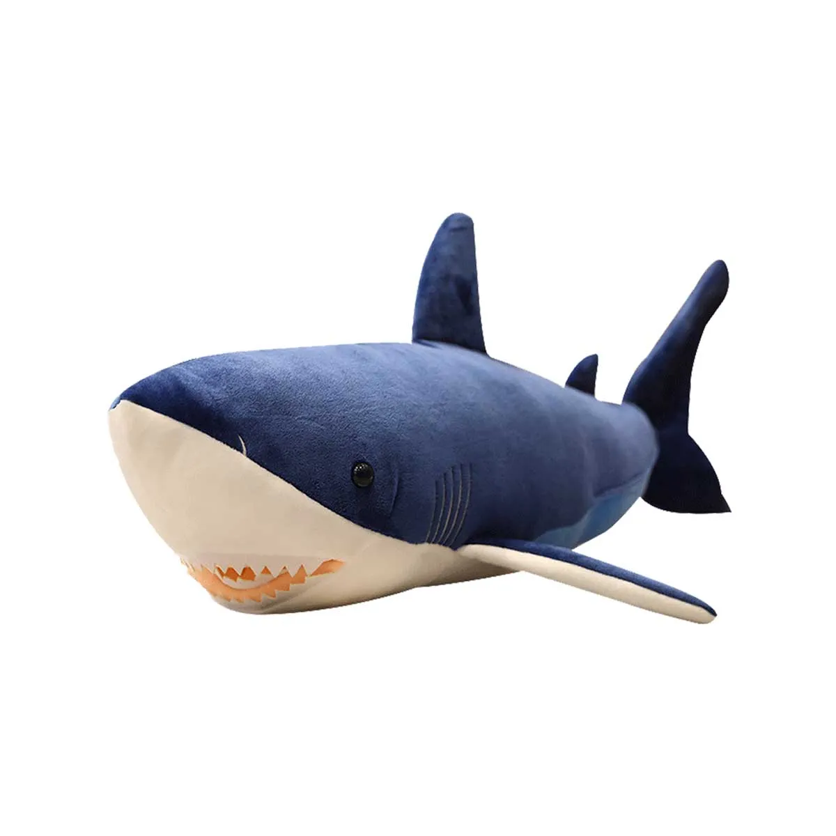 23.6in Mako Shark Stuffed Plush, Blue