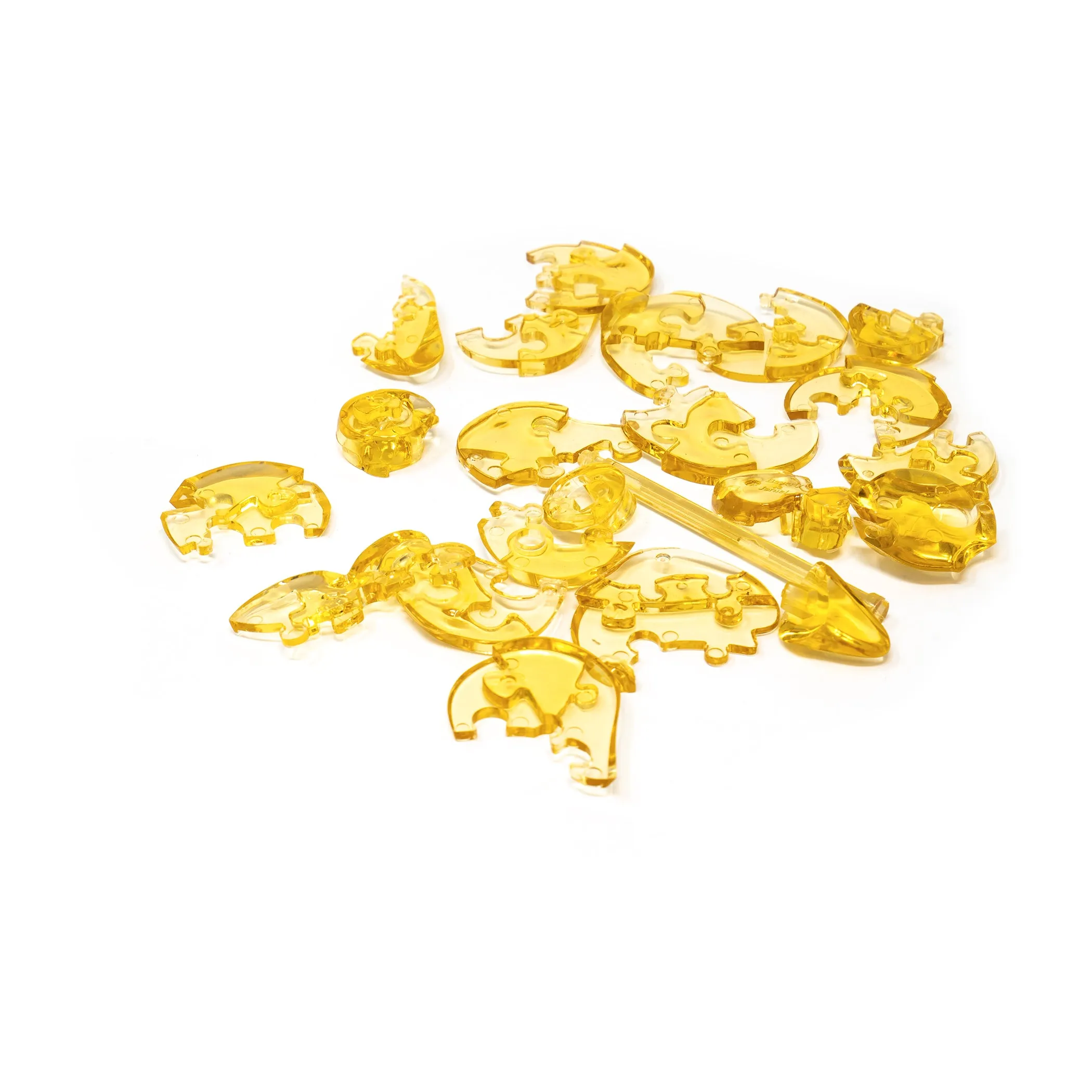3D Crystal Puzzle - Cat & Kitten (Gold): 49 Pcs
