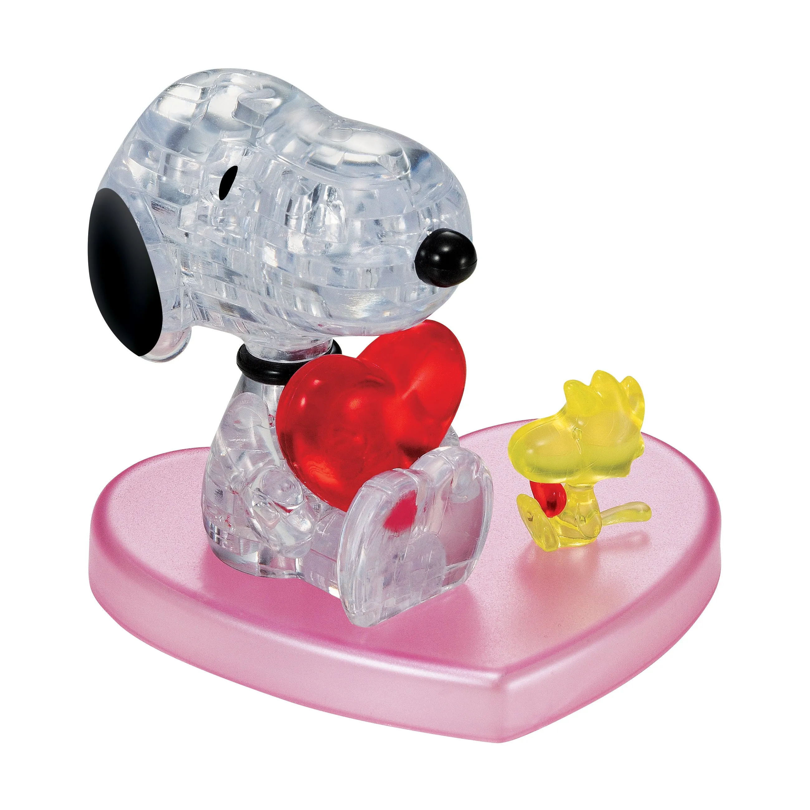 3D Crystal Puzzle - Peanuts Snoopy Heart: 35 Pcs