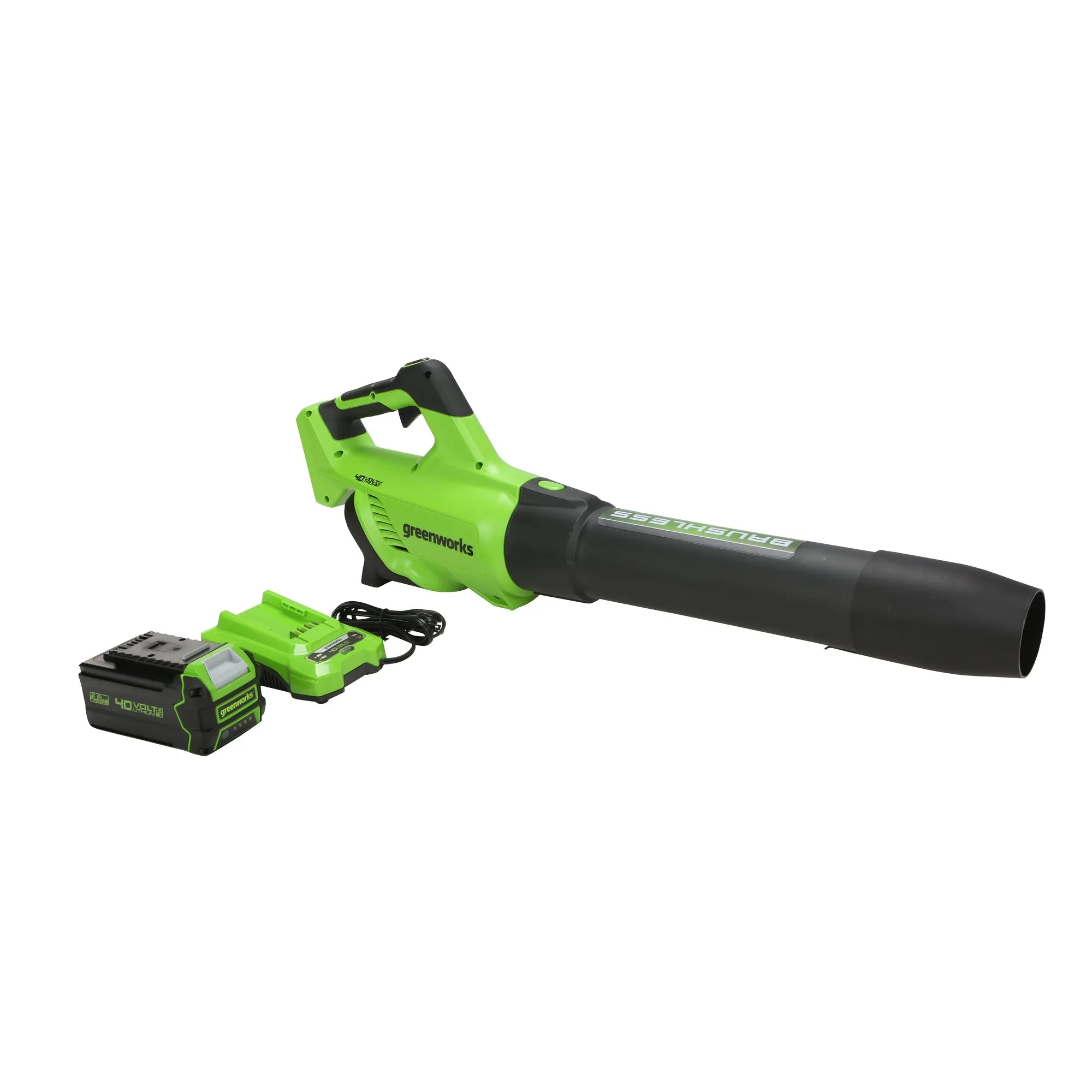 40V 550 CFM Cordless Battery Leaf Blower & Gutter Cleaning Kit Combo Kit w/ 4.0 Ah Battery & Charger