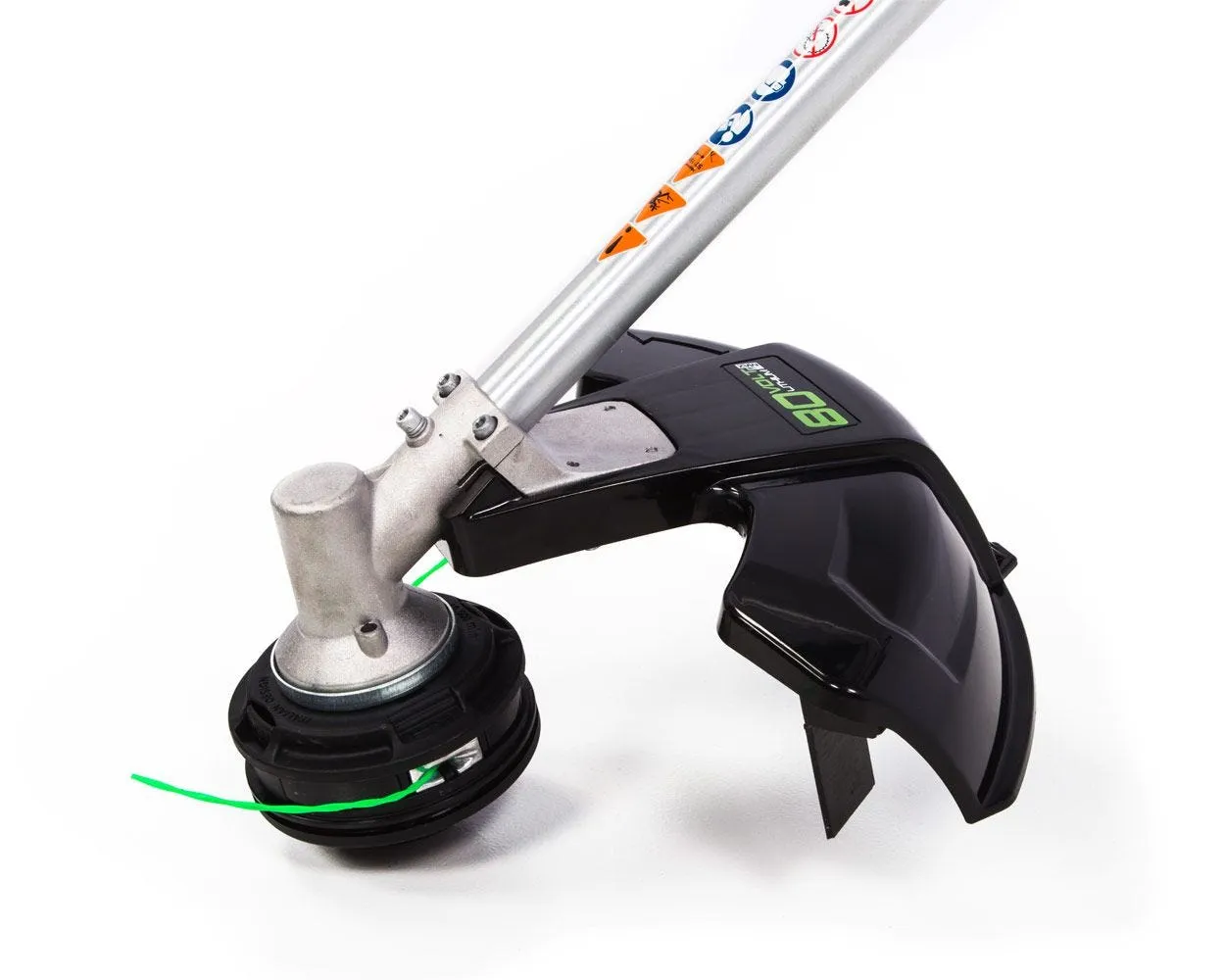 80V 16" Cordless Battery String Trimmer (Attachment Capable) &10-Inch Cultivator Attachment Combo Kit w/ 2.0Ah Battery & Charger