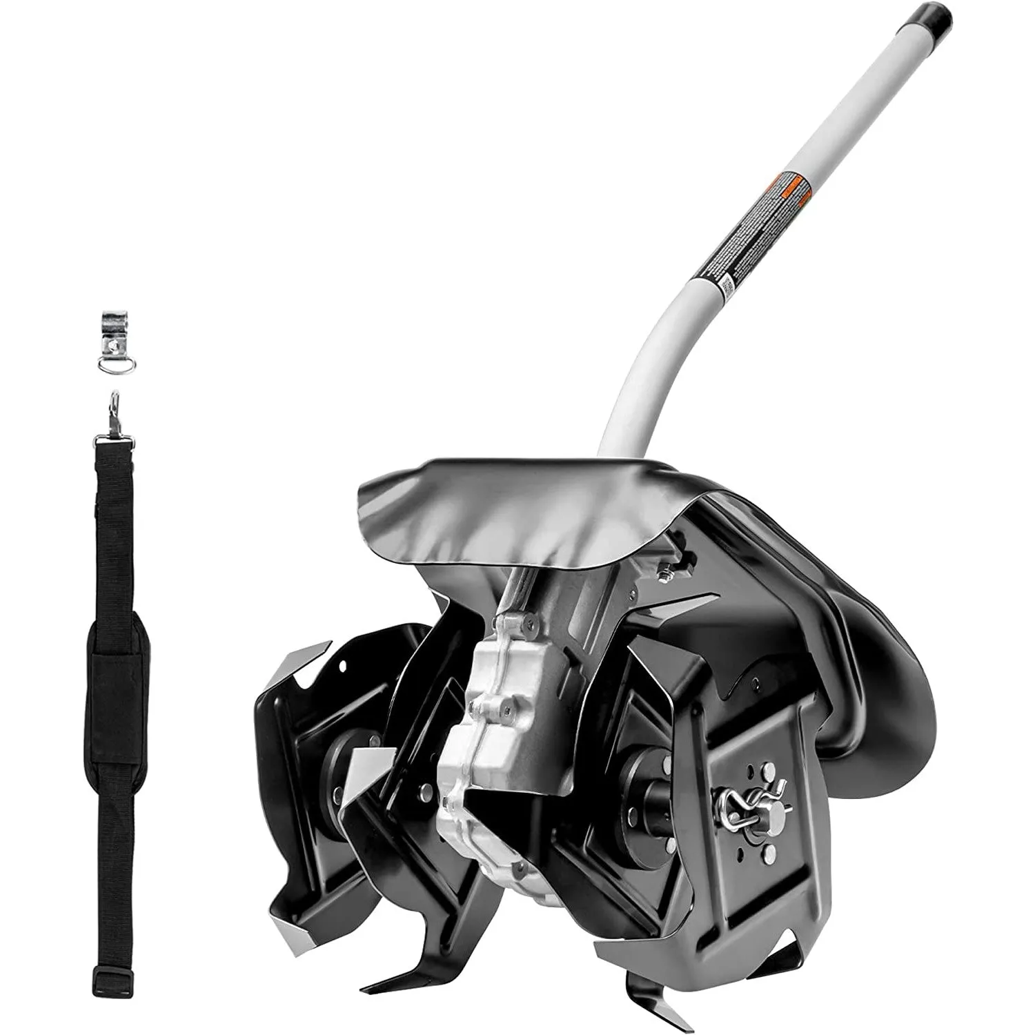 80V 16" Cordless Battery String Trimmer (Attachment Capable) &10-Inch Cultivator Attachment Combo Kit w/ 2.0Ah Battery & Charger