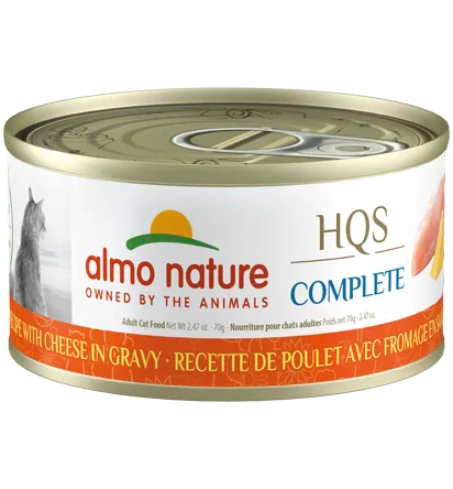 Almo Nature HQS Complete Chicken Recipe with Cheese in gravy Wet Cat Food (2.47 oz)