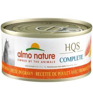 Almo Nature HQS Complete Chicken Recipe with Cheese in gravy Wet Cat Food (2.47 oz)