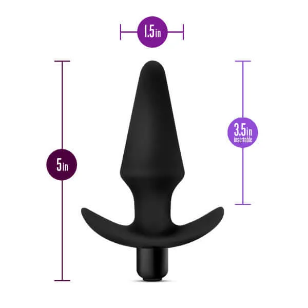 Anal Adventures Vibrating Plug Black: Explore Sensual Delights with Confidence