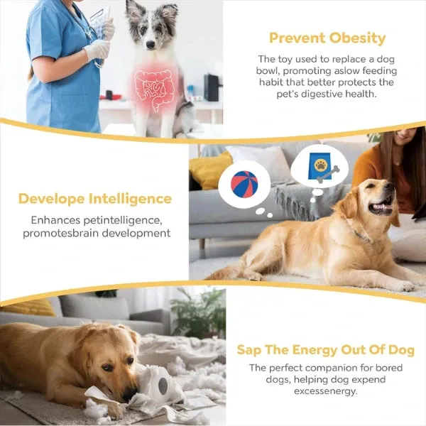 Anti-Choking 3-layers Dog Puzzle Feeder
