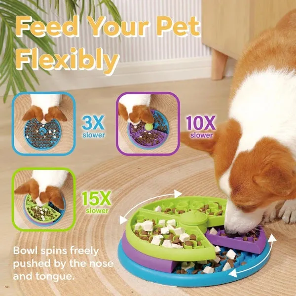 Anti-Choking 3-layers Dog Puzzle Feeder