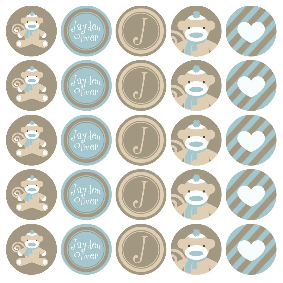 Baby Stuffed Animals Digital Scrapbook Kit