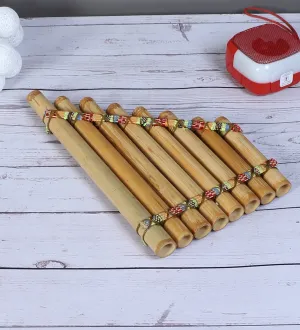 Bamboo Pan Flute - Size 5" x 12"
