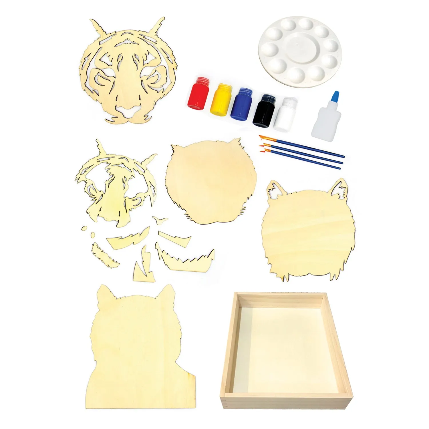 BeginAgain Get Stacked Paint & Puzzle - Bengal Tiger