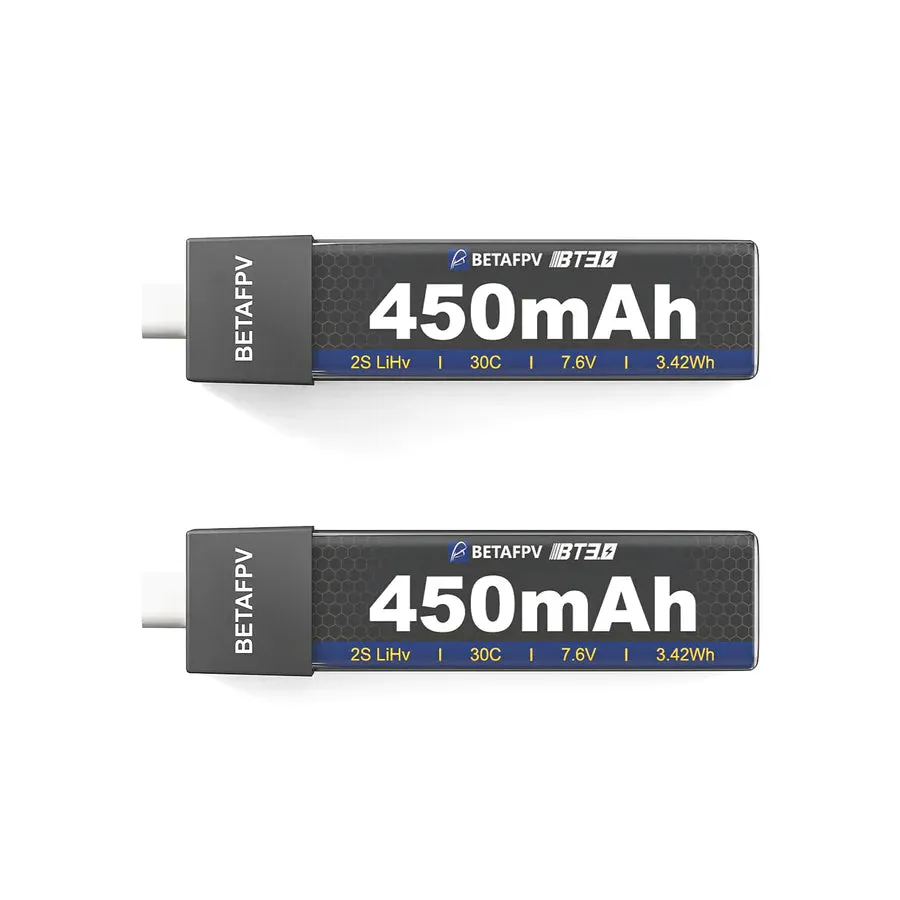 BetaFPV BT3.0 450mAh 2S Batteries [DG]