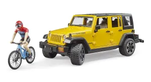 Bruder 02543 Jeep Wrangler Rubicon with bike & cyclist