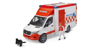 Bruder 02676 MB Sprinter Ambulance with driver and L S Module