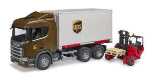 Bruder 3582 Scania Super 560R UPS Logistic truck with forklift