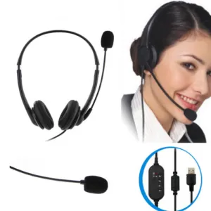 Call Centre Headset (Noise Cancelling, USB, Binaural)