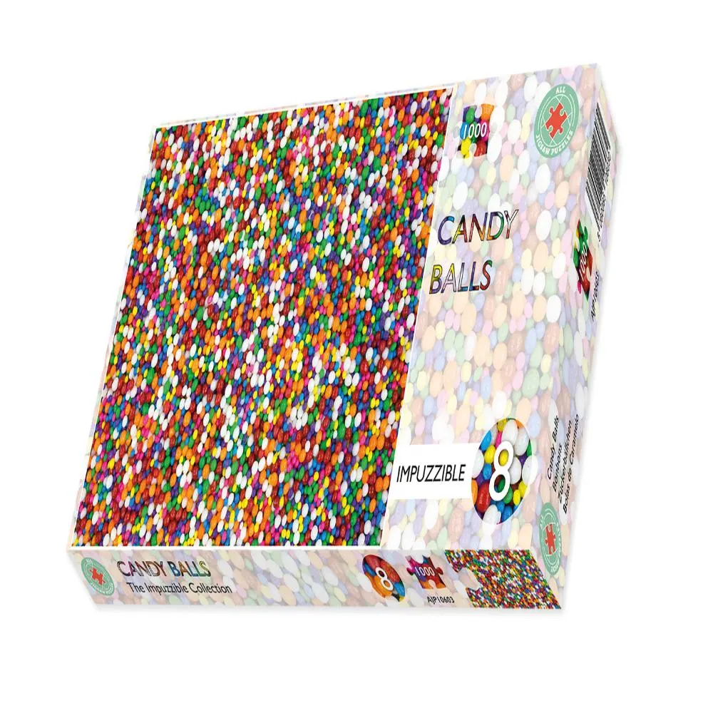Candy Balls  - Impuzzible No.8 - 1000 or 500 Piece Jigsaw puzzle
