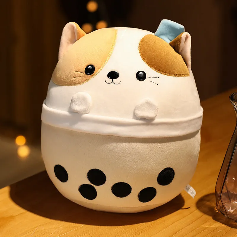 Chonky Milk Tea Boba Animal Plushies