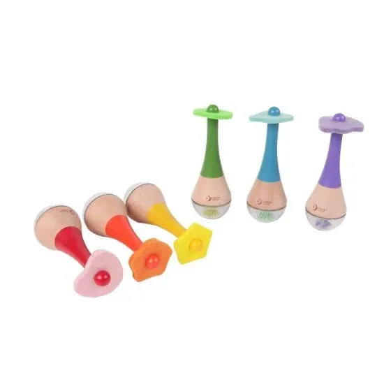 Classic World Wooden Rainbow Maraca