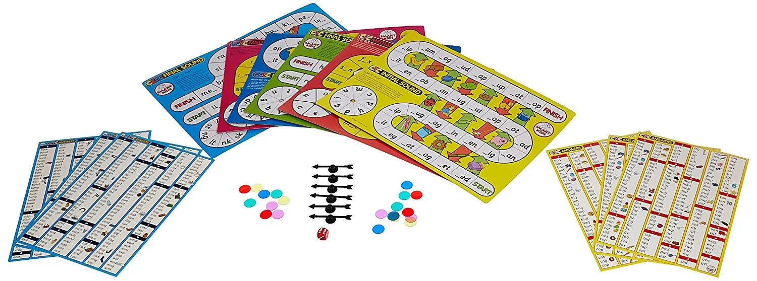 CVC Spelling Board Games