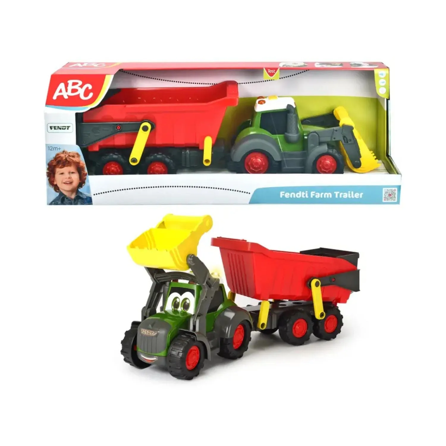 Dickie Toys Fendti Tractor & Tipper Trailer