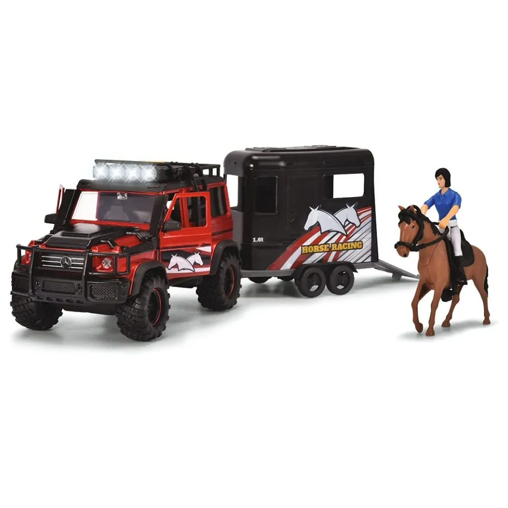 Dickie Toys Horse & Mercedes-Benz Trailer Play Set