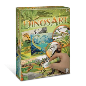Dinosart Sand & Foil Art
