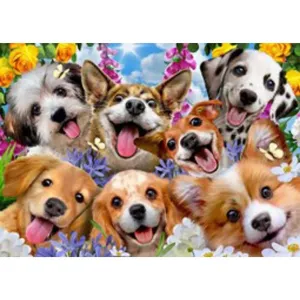 Educa Puzzle 1000 Puppies Selfie Howard Robinson
