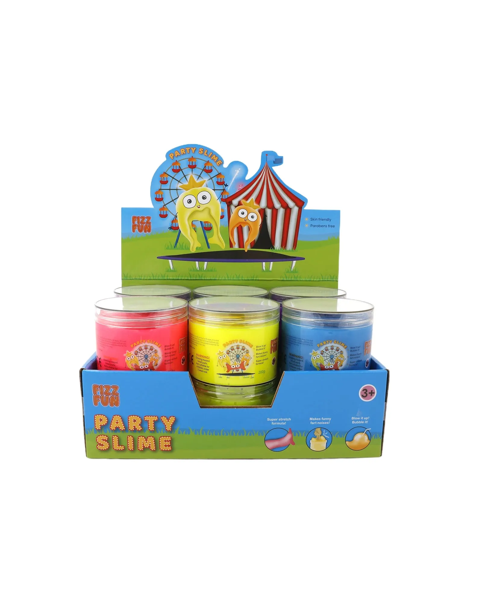 Fizz Fun Party Slime 260g - 4 Assorted