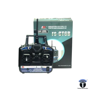 Flysky CT6B 6 Channel Trasmitter Radio With FS-R6B