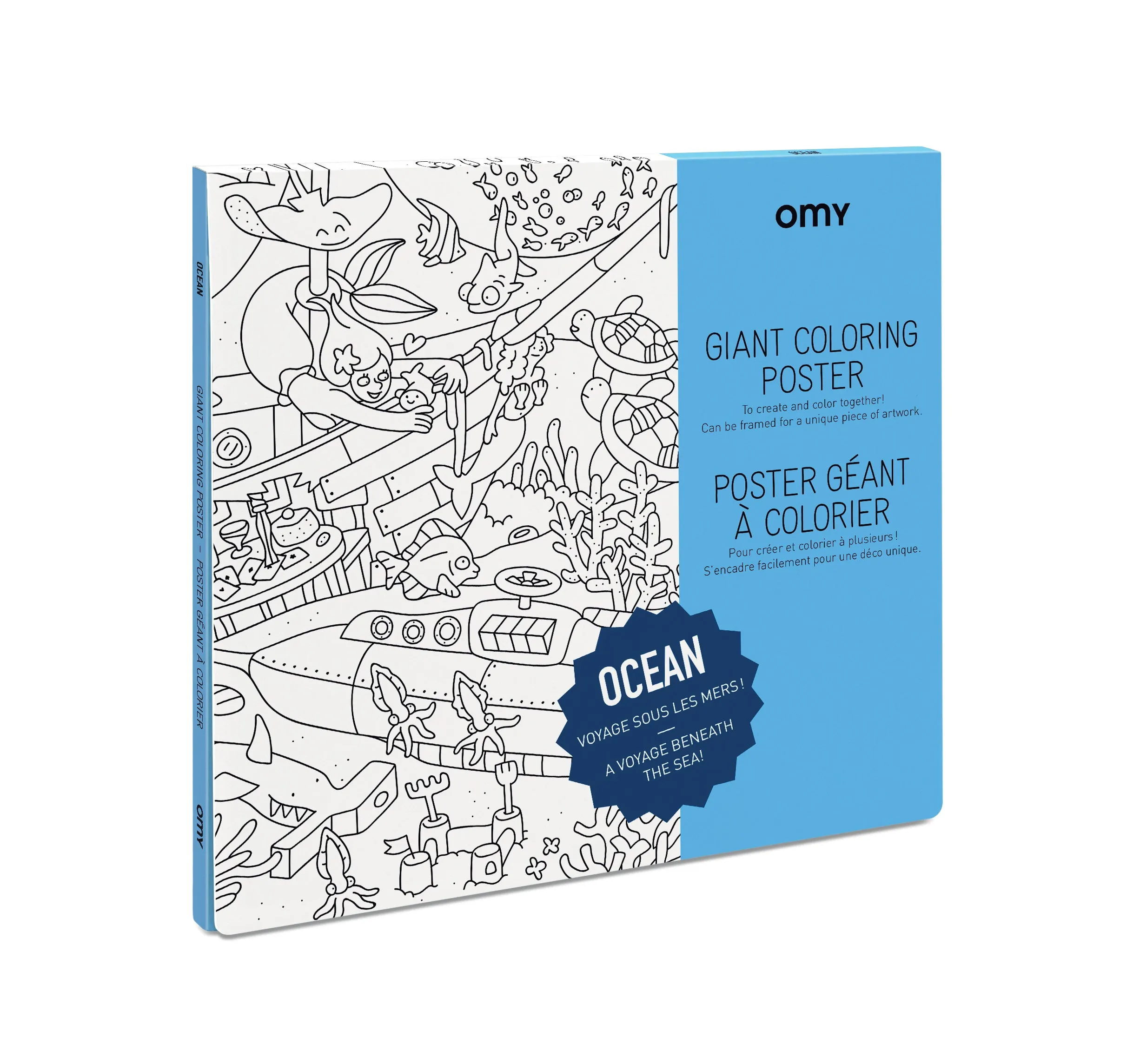 Giant Coloring Poster - Ocean<br> OMY