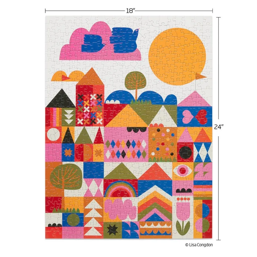 Happy Town | 500 Piece Jigsaw Puzzle