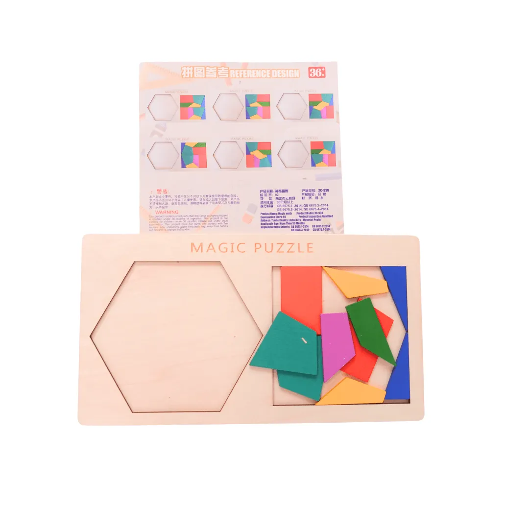 Hexagon Turns Square Magic Puzzle-1