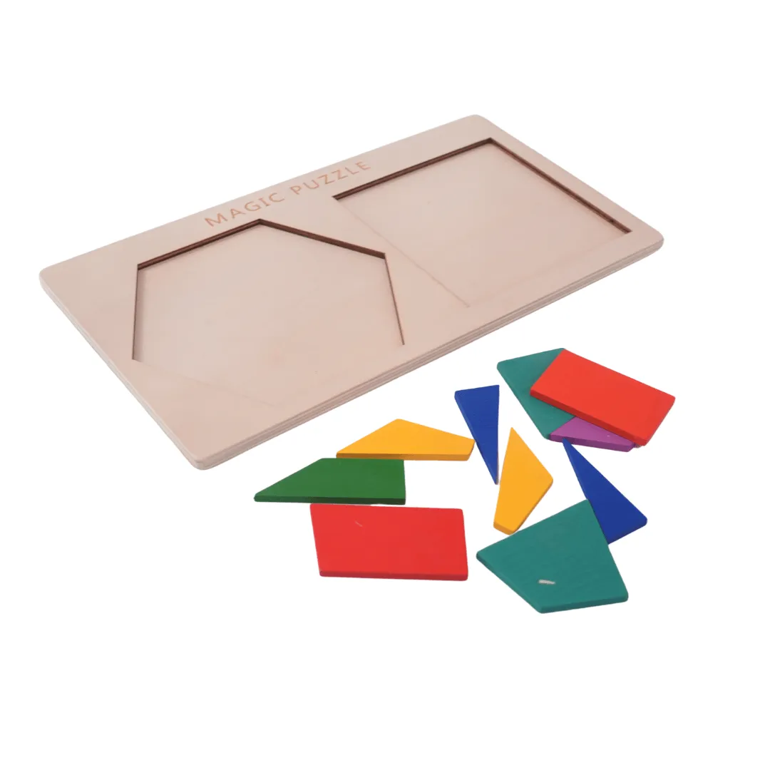 Hexagon Turns Square Magic Puzzle-1