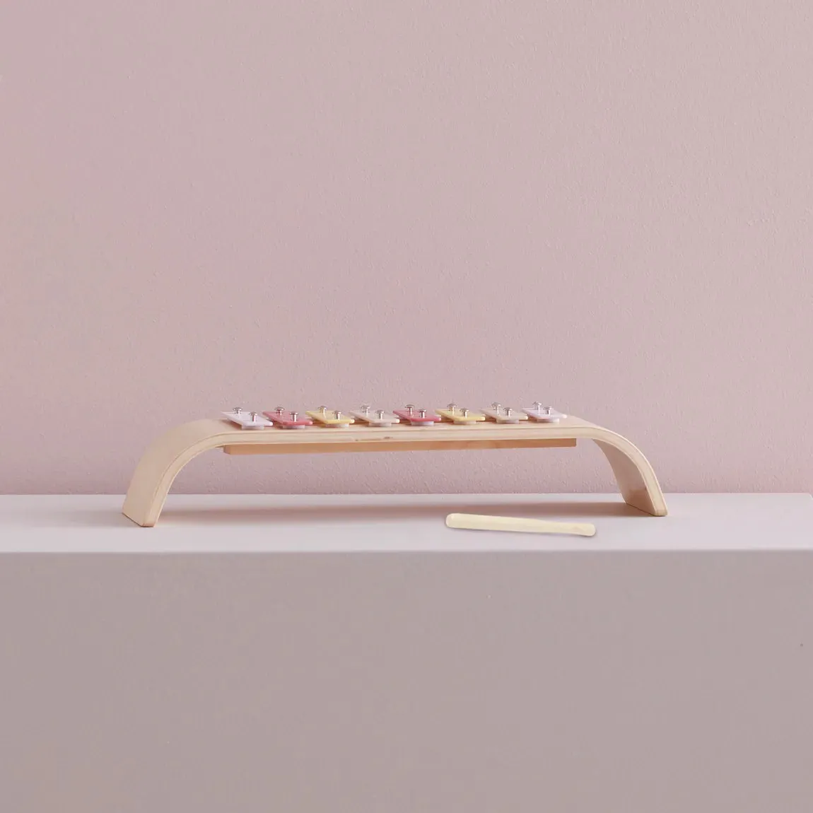 Kids Concept, Wooden Xylophone, Pink