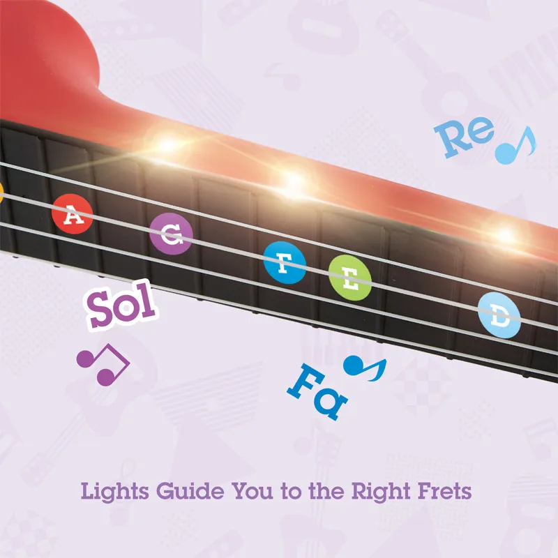 Learn With Lights Ukulele - Red