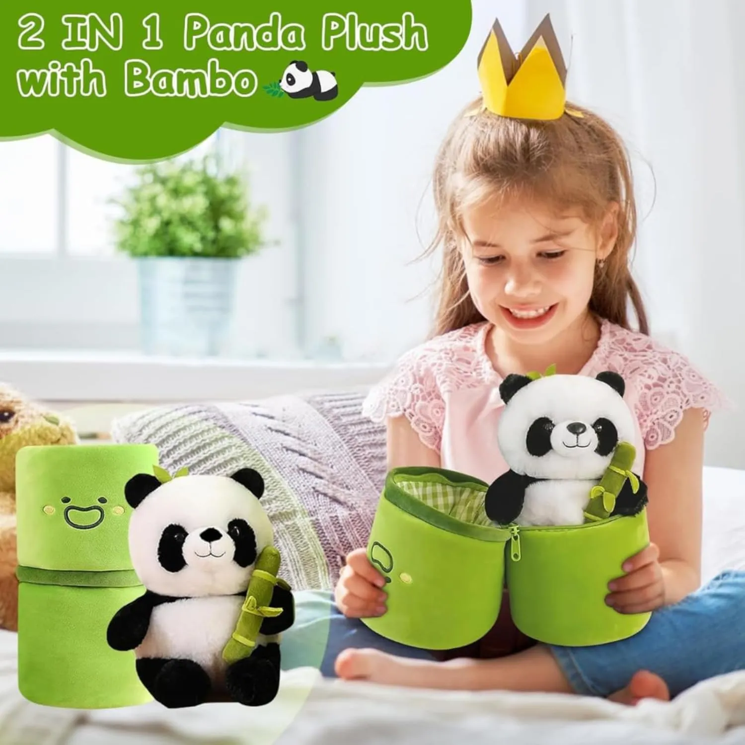 Liquortees Bamboo Panda Soft Toy, Plush Panda Teddy Bear, Soft Toy for Girls, Super Soft Hugging Pillow, Stuffed Animal Kids Toys