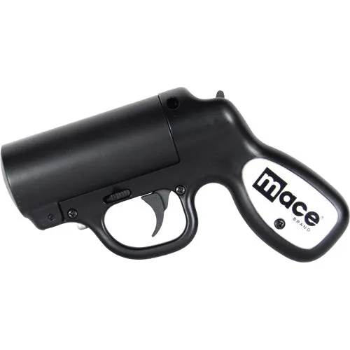 Mace Pepper Gun Distance Defense Spray With Strobe Led, Matte Black