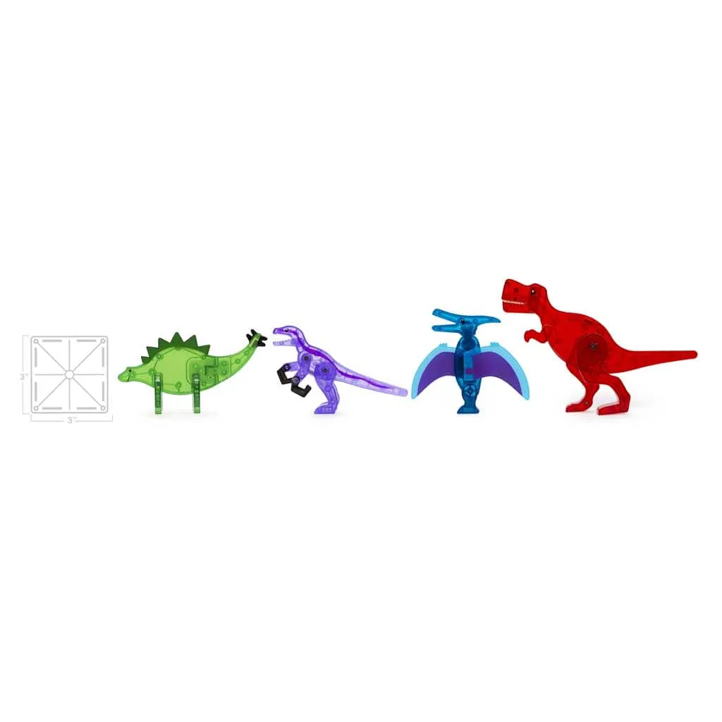 Magna Tiles Dino World 40 Piece Set - Magnetic Building Toys