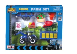 Maisto Mini Work Machines Farm Set New Holland