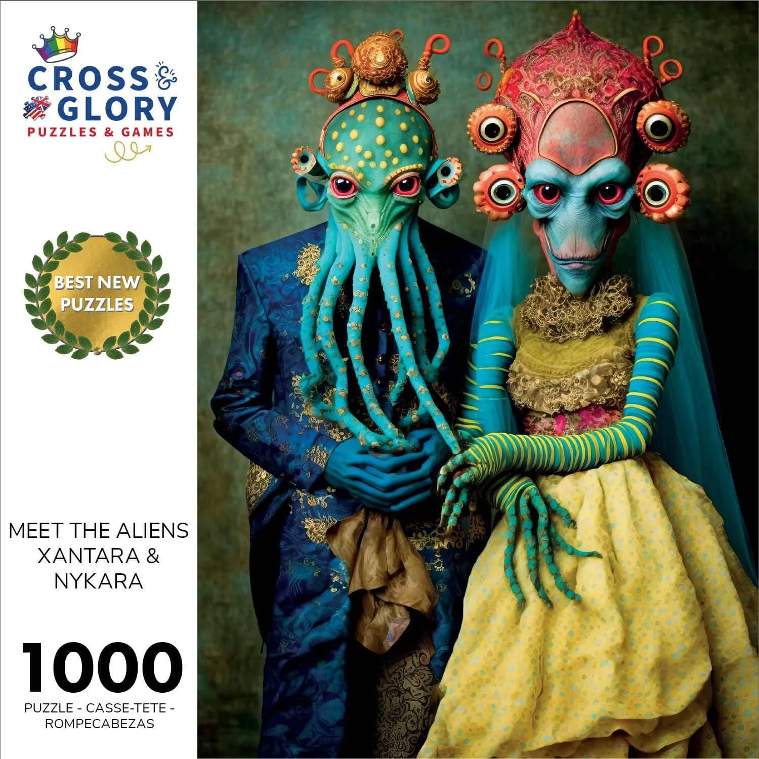 Meet the Aliens: Xantara and Nykara - 1000 Piece Jigsaw Puzzle