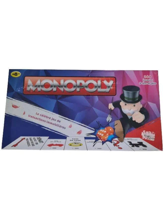 MONOPOLY Board Game French Edition Games & puzzles for Families and Friends Ages 8  years Classic fantasy Gameplay