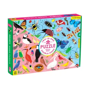 Mudpuppy 100 Pc Double-Sided Puzzle – Bugs & Birds