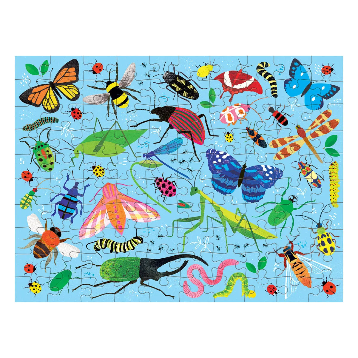 Mudpuppy 100 Pc Double-Sided Puzzle – Bugs & Birds