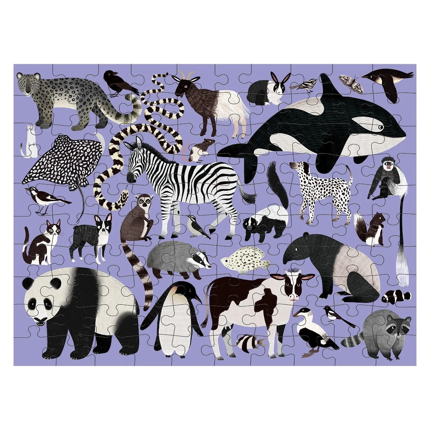 Mudpuppy 100 Piece Double Sided Jigsaw Puzzle - Animal Kingdom