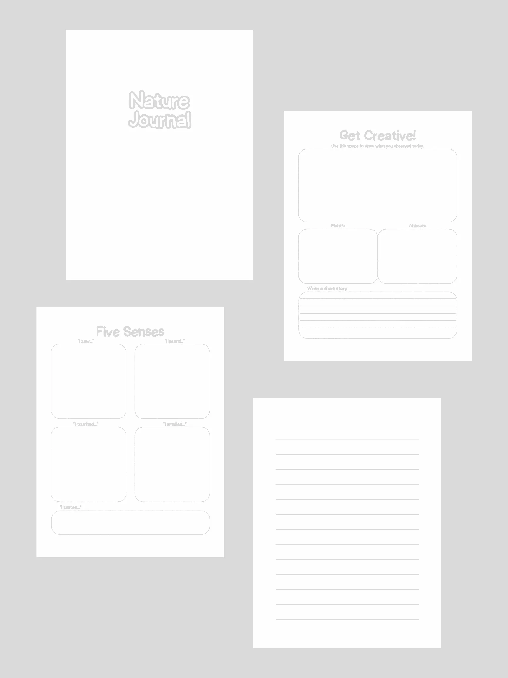Nature Journal Printables