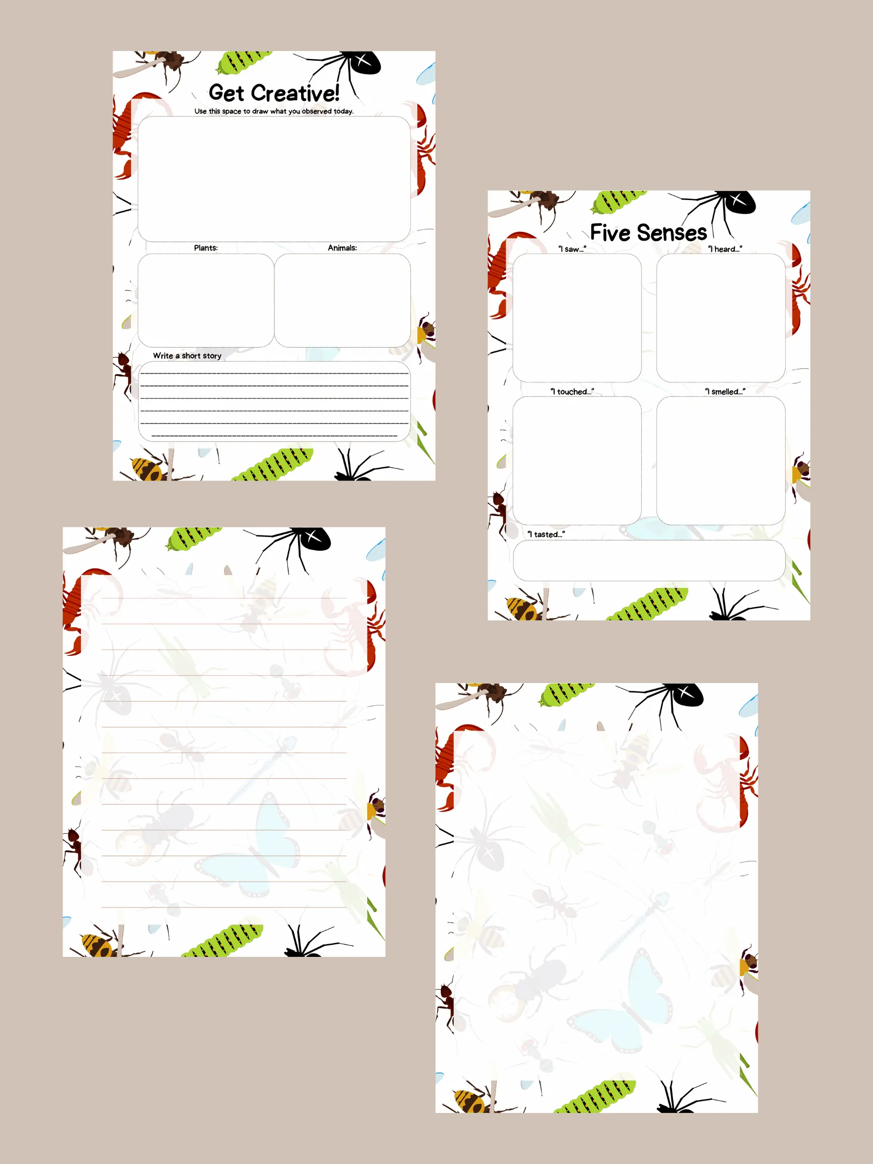 Nature Journal Printables