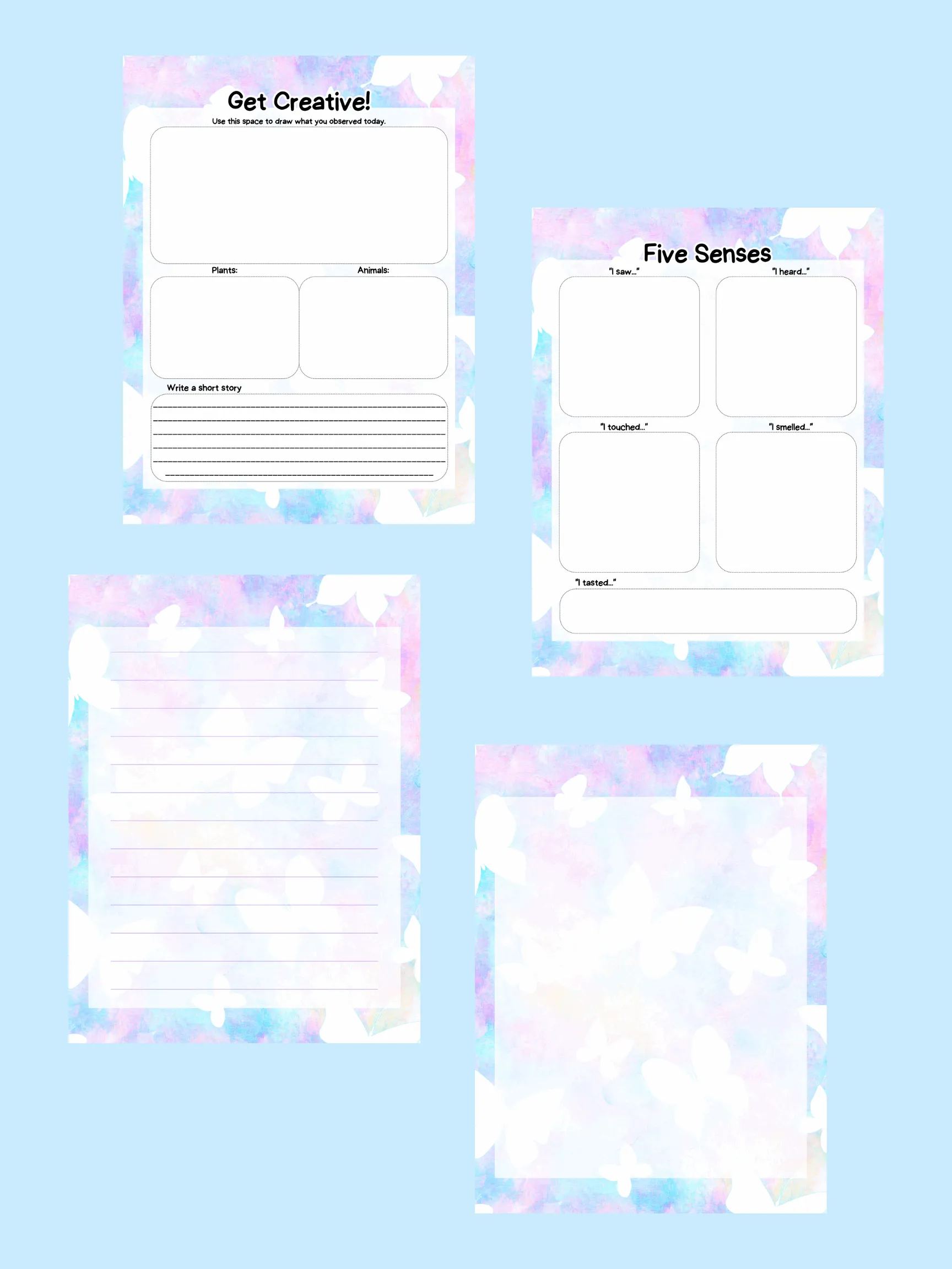Nature Journal Printables