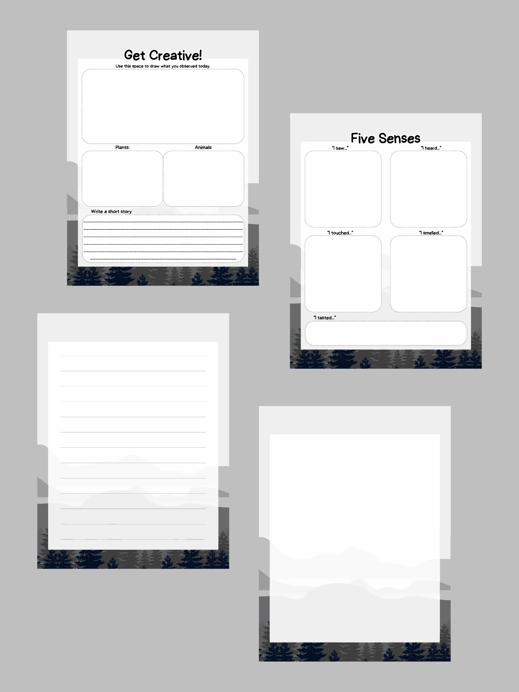 Nature Journal Printables